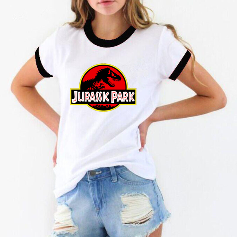 camiseta jurassic park blanca