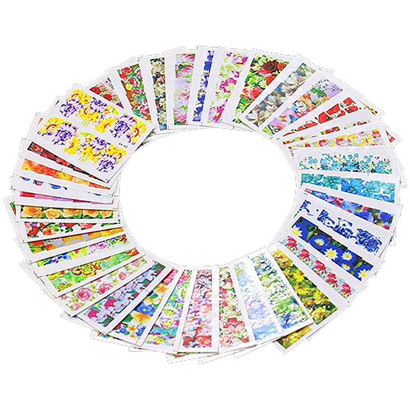 

Elegant and fashion style 50 Sheets Watermark Stickers Temporary Tattoos DIY Nail Art Tips Manicure Decals (Size