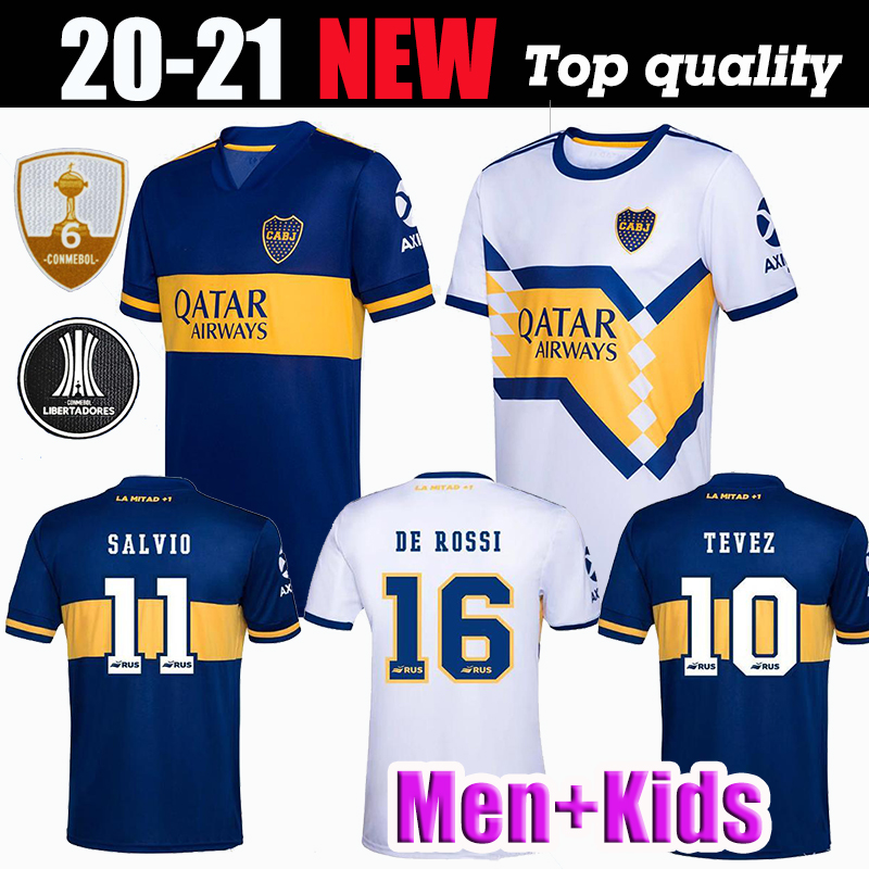 

2020 2021 Boca Juniors soccer Jersey Home Away 20 21 Boca Juniors TEVEZ MARADONA MOURA ABILA REYNOSO DE ROSSI JRS sports football shirt