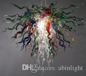 

Hand Blown Glass Chandelier Light Modern Art Glass Lighting 32"x32" Art Deco Blown Glass Chandelier Light for Home Deco Ceiling Lamps