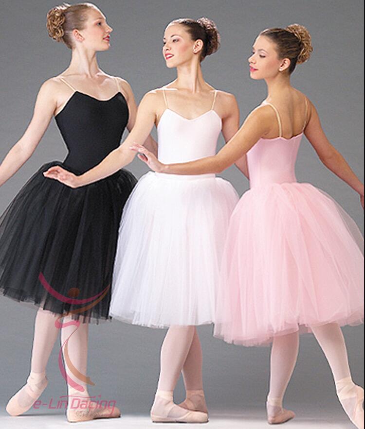 2021 Adult Romantic Ballet Tutu Rehearsal Practice Skirt Swan Costume