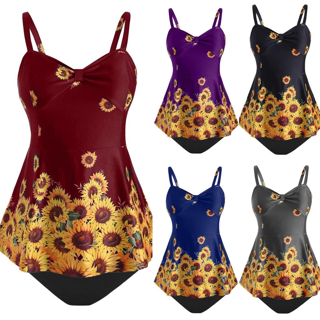 plus size sunflower bathing suit