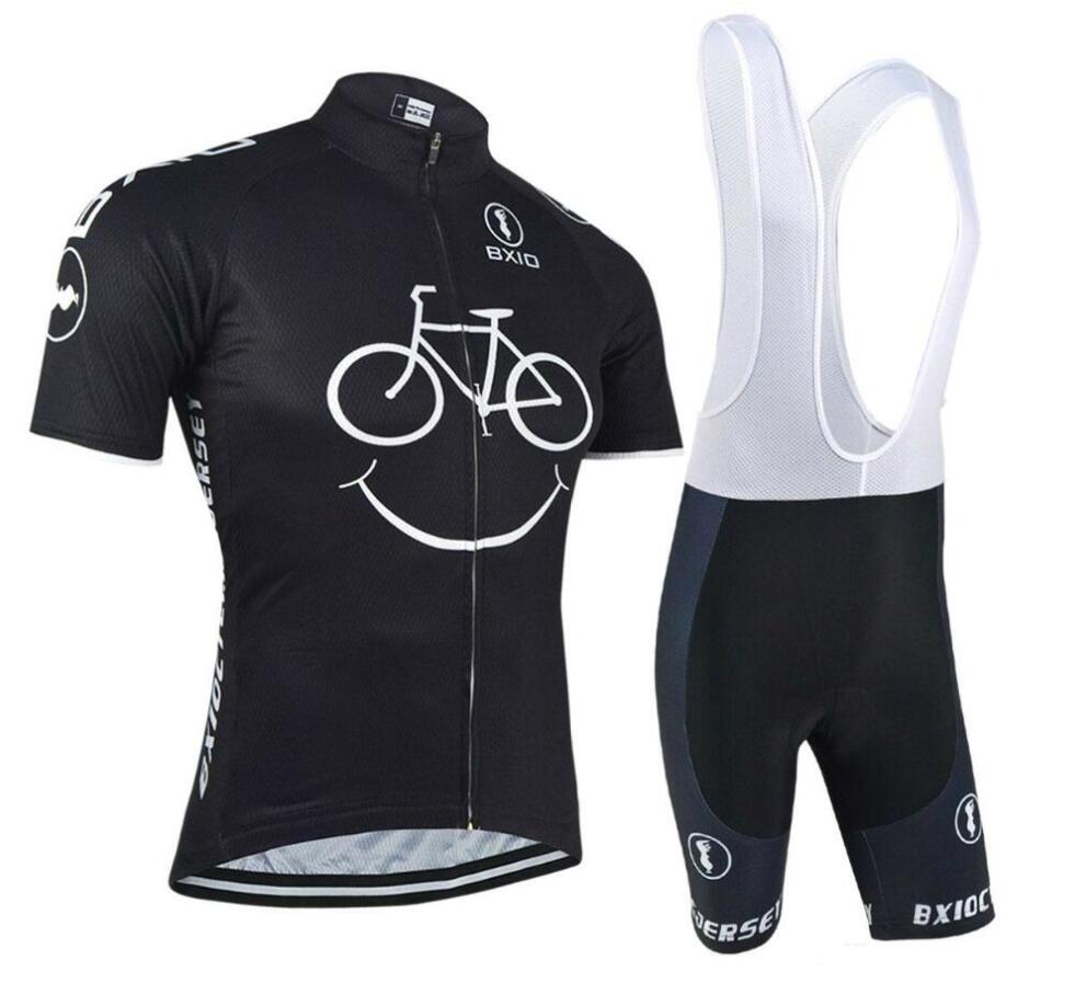 

BXIO New Comming Cycling Jerseys Yellow Smile Mountain Bike Clothes Short Sleeve Quick Dry Cycling Sets Breathable Bikes Clothes zesky, Shirt only