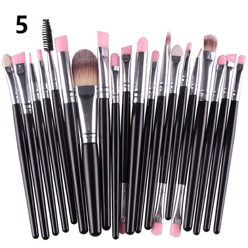 

20Pcs Cosmetic Makeup Brushes Set Powder Foundation Eyeshadow Eyeliner Lip Brush Tool Brand Make Up Brushes beauty tools with opp bag DHL
