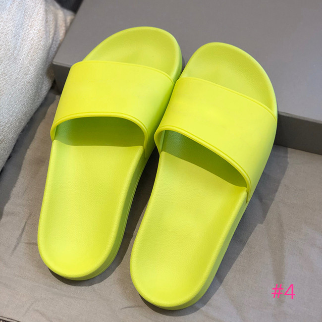

High Quality Luxury Designer Mens Womens Summer Rubber Sandals Beach Slide Fashion Scuffs Slippers Summer Wide Flat Sandals Size 35-45 With, #5