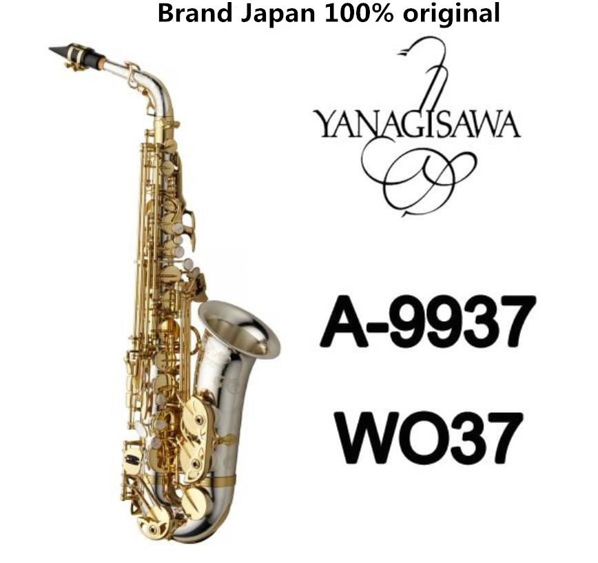 

Brand NEW YANAGISAWA A-WO37 Alto Saxophone Nickel Plated Gold Key Professional YANAGISAWA Super Play Sax Mouthpiece With Case