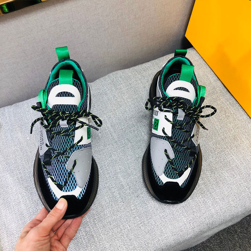 

2020 designer casual shoes contrast color pattern design men's sports retro classic luxury mesh breathable hot new products 38-44, Black