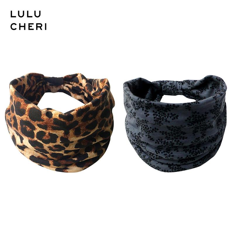 

2020 Leopard Print Hair Bands for Women Aztec Bohemia Stretch Elastic Ultra Soft Mask Headbands Female Sports Outdoor Head Wraps, Red
