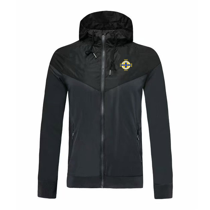 

Northern Ireland national team soccer Windbreaker jacket Coat, sports football windbreaker jacket Hot sale can be DIY custom Running Jackets