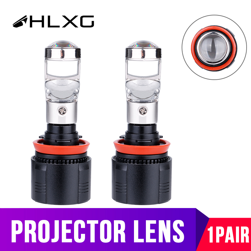 

HLXG H11 H8 H9 led Headlight Mini lampa fog lights Projector Lens 12V 10000LM 6000K Auto Turbo Diodes lamp bulbs for cars