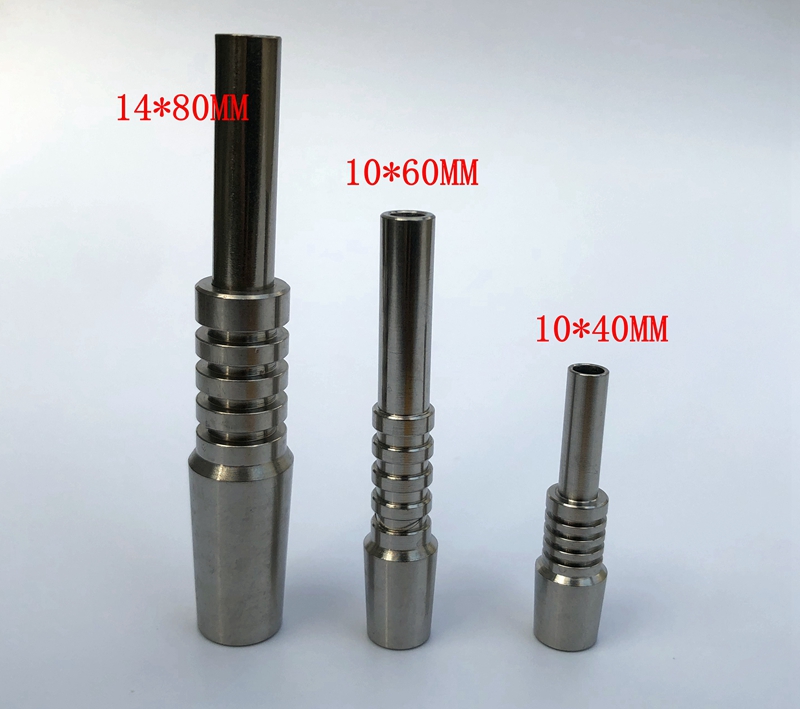 

DHL Free 10mm 14mm Titanium Tips Titanium Nail Male Joint Micro NC Kit Inverted Ti Nail Tips vs Quartz Ceramic Tips