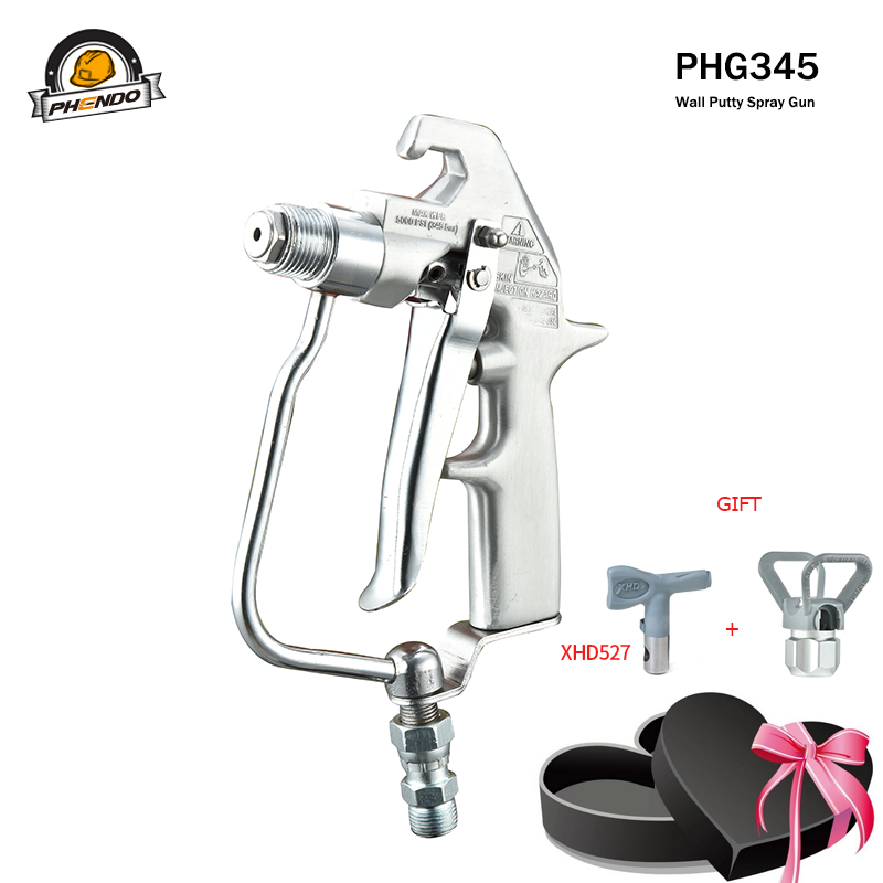 

PHENDO Wall Putty Spray Gun 5000psi (35mpa) 4-finger Sprayer No Filter Washing Spray Gun Heavy Duty Textrue