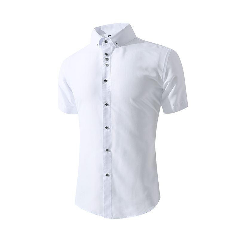 

Men's White Casual Shirts Short Sleeve Slim Fit Men's Summer Shirt Long Sleeve Wedding Shirts Camisa Masculina