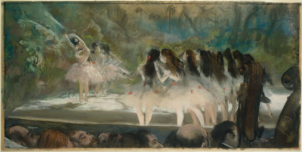 

Edgar Degas Ballet at the Paris Opera Home Decor Handpainted &HD Print Oil painting On Canvas Wall Art Canvas Pictures 191113