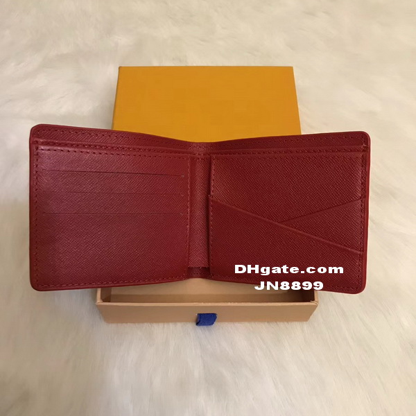 

Hot Sale New Wallet Fashion Men Purse PU Material Wallets Multi-card Open Card Purses European Style, Red