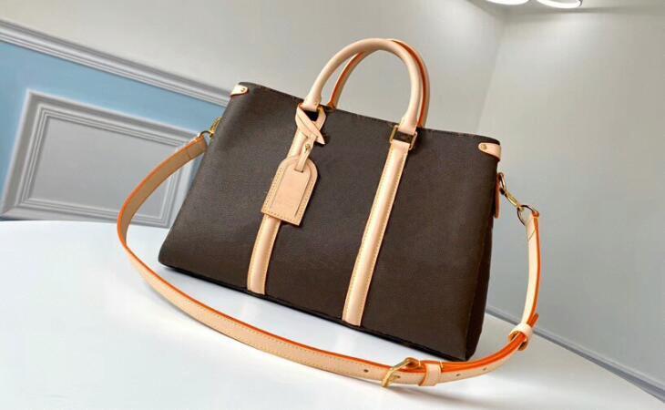 

2020 Best Quality , BB M44815 MM M44816 Soufflot Canvas Top Handles Shoulder strap Totes Handbags,with Dust Bag,Free Shipping8c22#, M44816 w36 x h21 x d13 cm