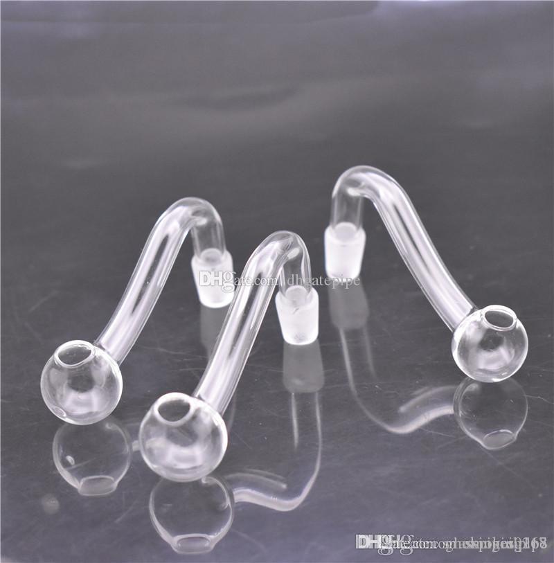 

Glass Oil Burner Pipes With 10mm 14mm 18mm Male Female Bubbler Smoking Water Pipe banger nail for dab rigs 10pcs