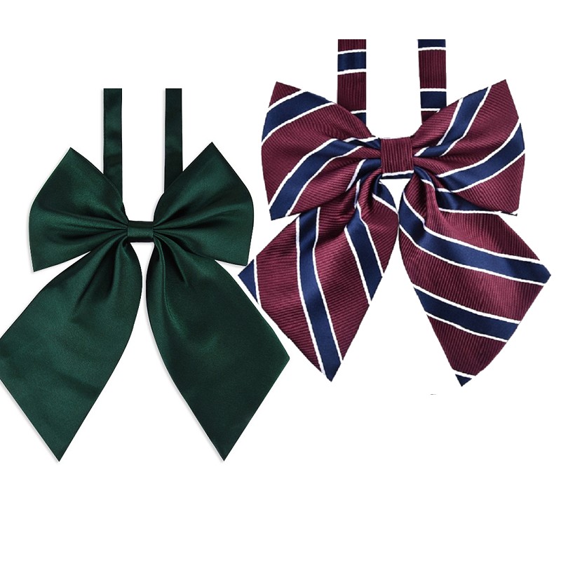 adjustable bow tie neck flower cravat neckwear dot striped adult women student girl evening party cosplay accessory-image-95803458