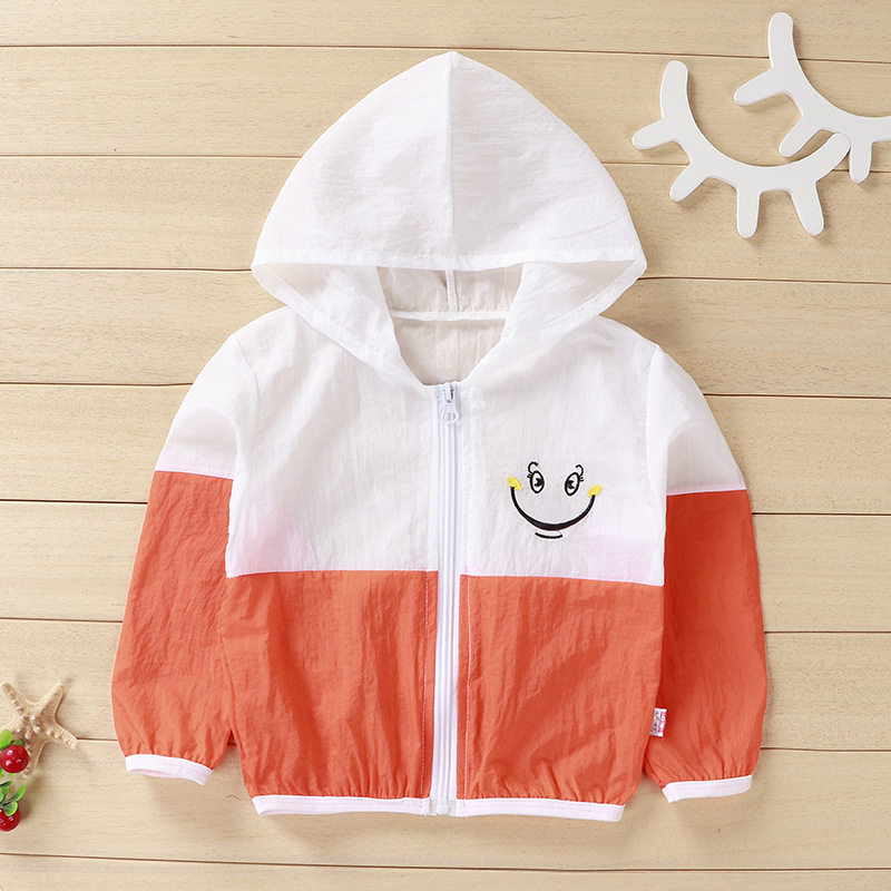 

New Fashion Summer Spring Baby Boys Girls Clothing Hoodies Sun Protection Clothes Children Casual Beach Jackets Coatsee, As picture2