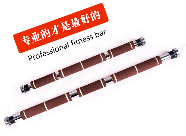 

60-100cm Adjustable High strength multipurpose Professional fitness bar Door Horizontal Bar with Non-slip foam