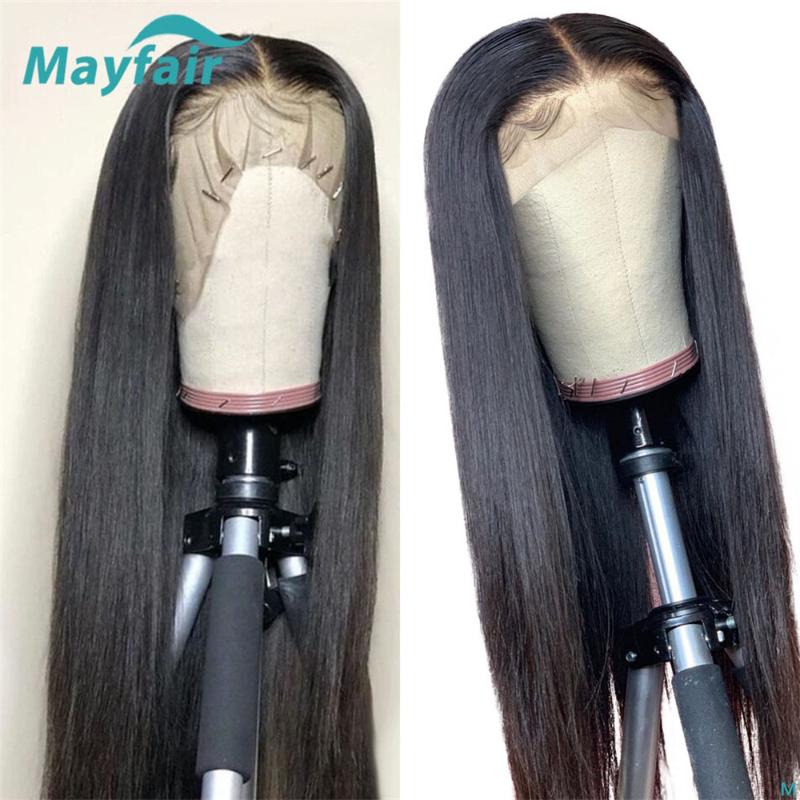 

Lace Front Human Hair Wigs Malaysian 360 Lace Frontal Wig Straight Human Hair 13x6 Front Wig With Baby 150density Remy, As pic
