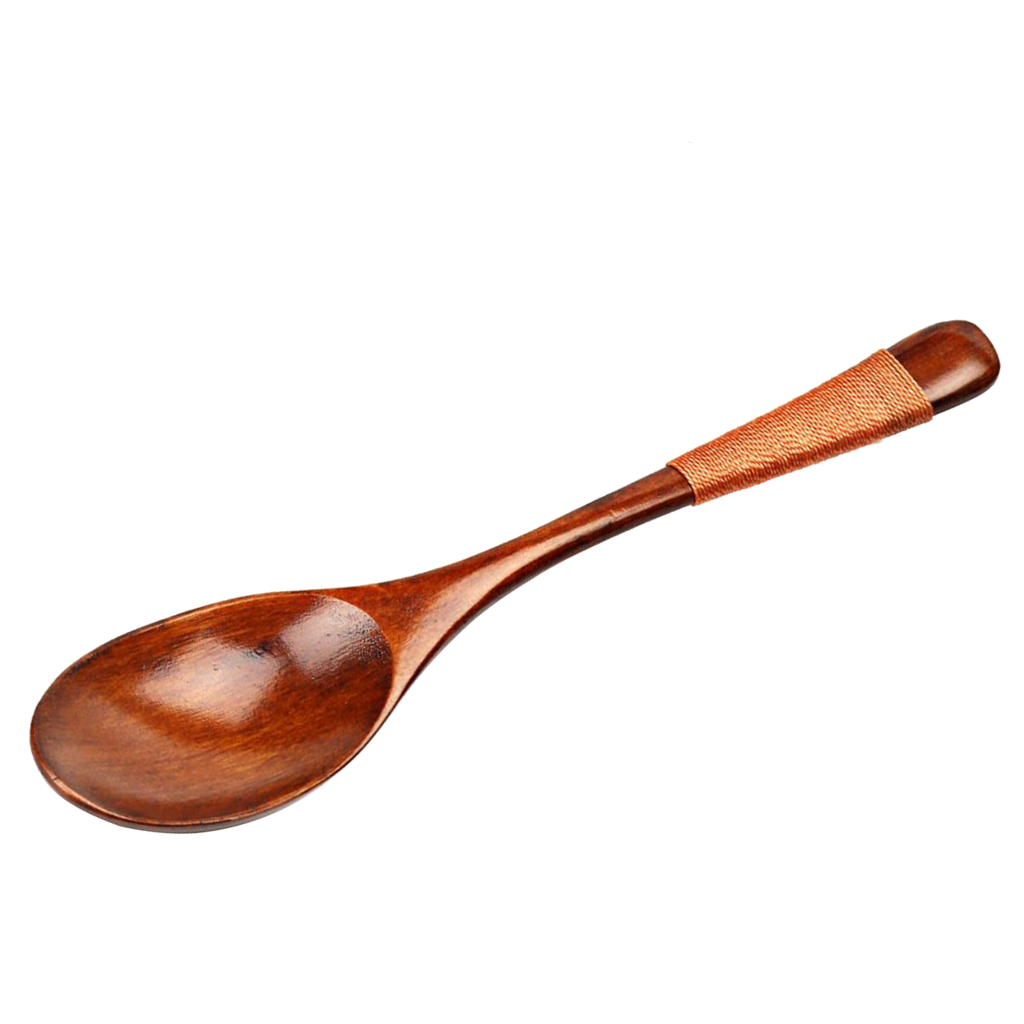 

wooden spoons large long handled spoon kids spoon wood rice soup dessert spoon wooden utensils kitchen dinner tableware