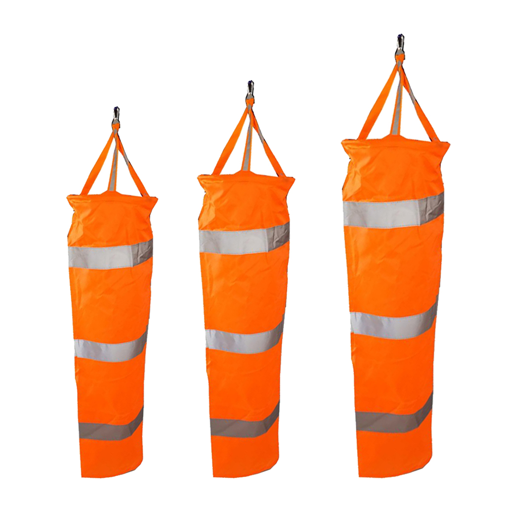 

3pc 32-60''outdoor safety sport airport flag wind socks windsock reflective belt