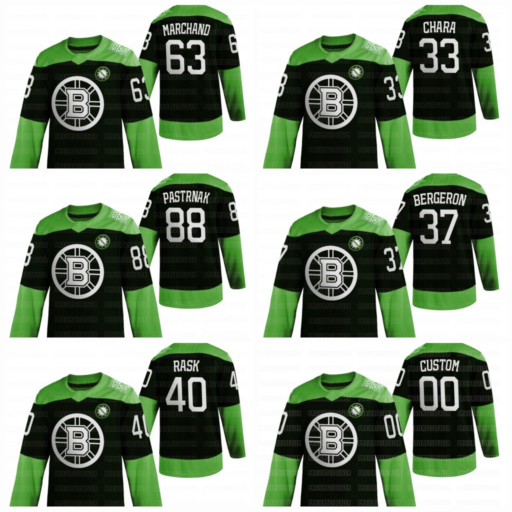 boston bruins green jersey