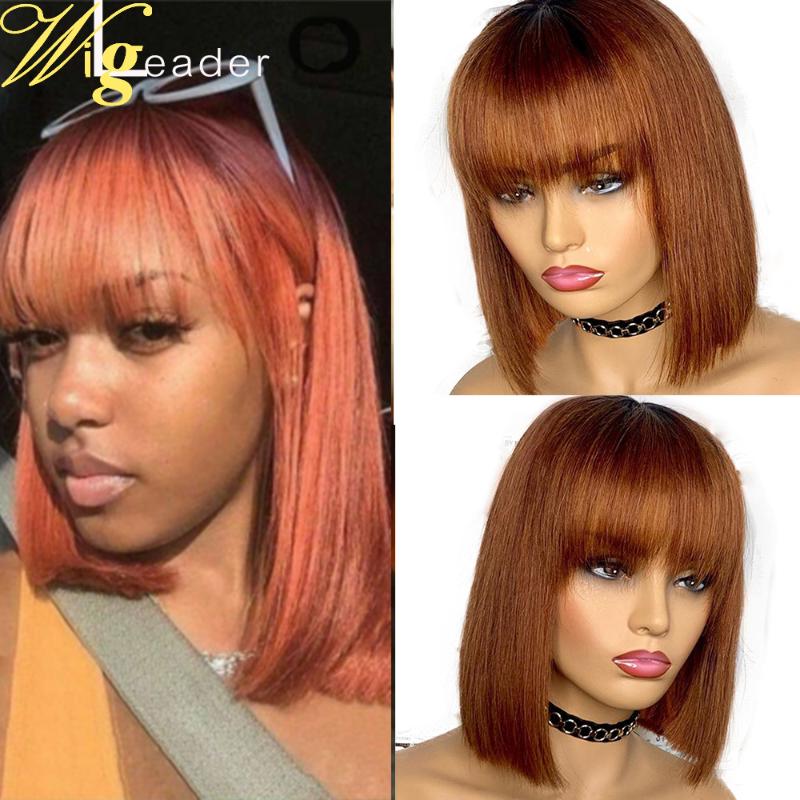 

Wigleader #33 Blunt Cut Summer Human Hair Lace Front Wigs Blunt Bob Cut Preplucked Lace Frontal Wigs Glueless Remy Hair Wig, 13x4 lace front wig