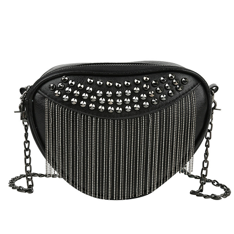 black rivet crossbody bag