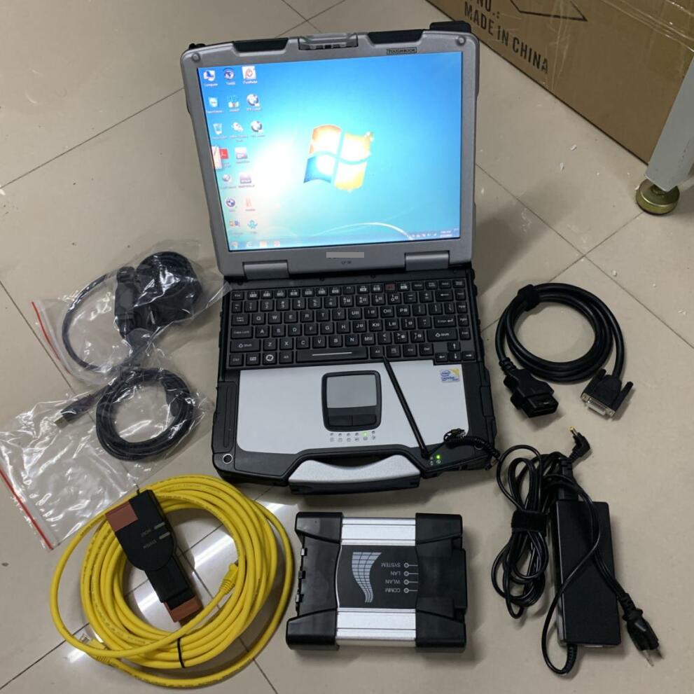 ICOM Suivant pour le logiciel de scanner à outils de diagnostic BMW avec ordinateur portable CF30 Mode expert ISTA HDD 1000GB Windows 10 prêt à l