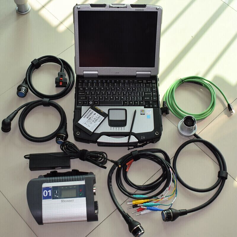 

mb star c4 laptop cf-30 4G sd c4 with software 2020.06 newest 360gb ssd full set diagnostic for cars and trucks
