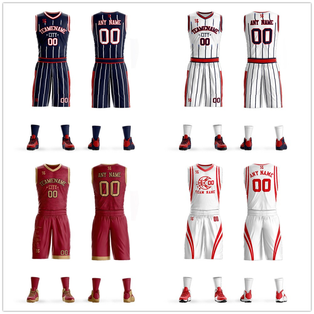 

Wholesale Men Youth Allen Iverson Basketball Jersey Sets Uniform kits Adult Sports shirts clothing Breathable basketball jerseys shorts DIY, As pic