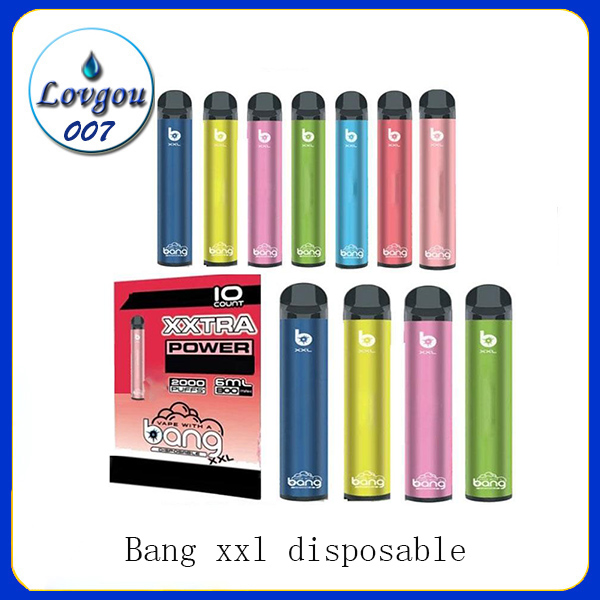 

Bang XXL Disposable Vapes Pen Device 800mAh Batterys 6ml Pods Empty Vapors 2000 Puffs Bang XXtra Kit Puff XXL Bang XL xtra
