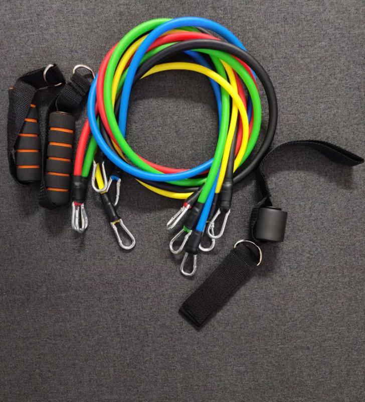 

Hot Sale! Fitness Yoga Pull Rope Exercise Resistance Bands Latex Tubes Pedal Excerciser Crossfit Training Body Workout Yoga Band, Red