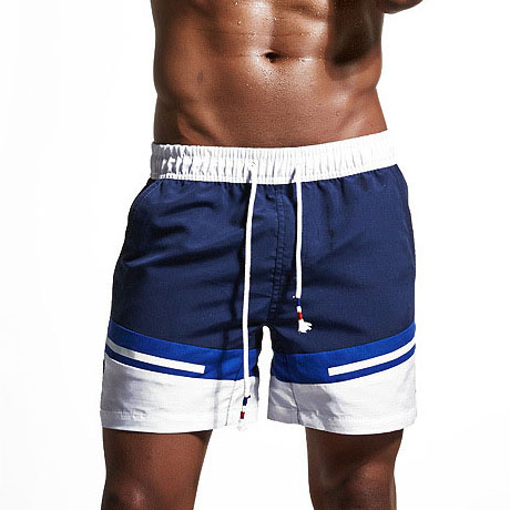 

Summer Hot Men's Beach Shorts Beach Wear Loose Swimming Shorts with Pocket Board Men Patchwork Swim  to 2XL