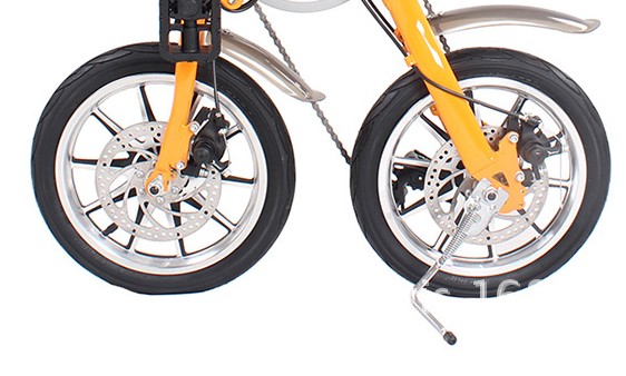

14 inch aluminium wheel for electric scooter folding bike MTB front wheel/rear wheel hub conversion parts DISC/drum brake
