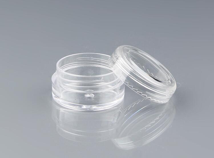

100pcs Clear color Empty Plastic Container Jars Pot 5 Gram Cosmetic Cream Eye Shadow Nails Powder Jewelry 5g(0.17oz)