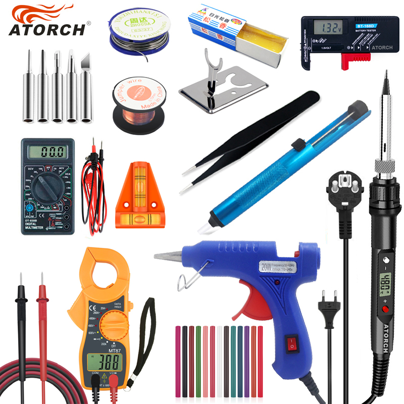 

80W digital display Electric soldering iron temperature adjustable Welding Solder iron rework station soldering accessories