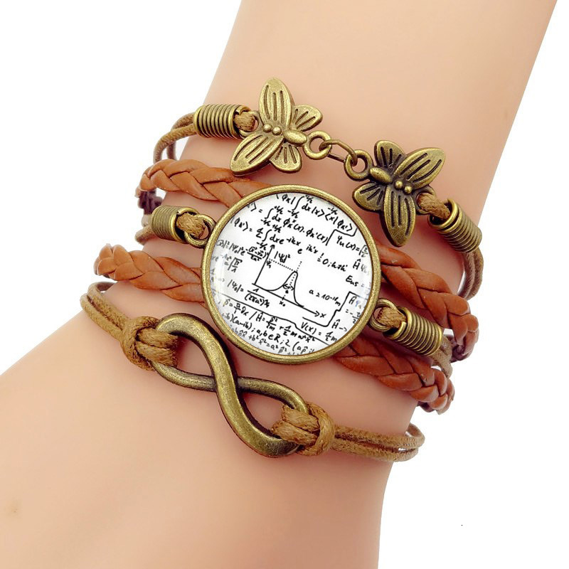 

Mathematics And Physics Formula Time Bracelet Multi-storey Weave Glass Cortex Group Combine Hand Decorate