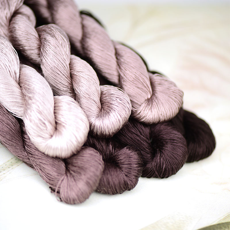 

1pcs/400m silk embroidery thread / 100% silk thread /hand embroidery embroider cross stitch/Reddish brown series/7 pure colors