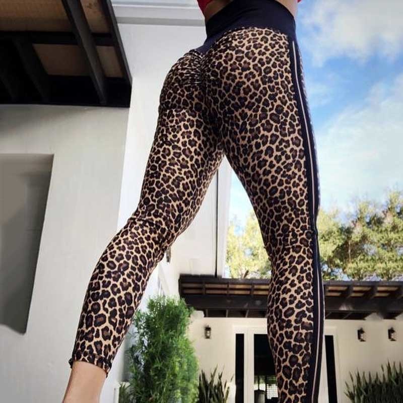 

Push Up Leopard Print Leggings Women For High Waist Jeggings Polyester Breathable Workout Fitness Fashion Sexy Girl Leggins Y200113, Black