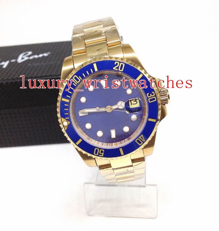 

3 colors Topselling High quality Wristwatches 116618LB 116618LN 116613 40mm 18K Yellow gold Asia 2813 Movement Automatic Mens Watch Watches, Black