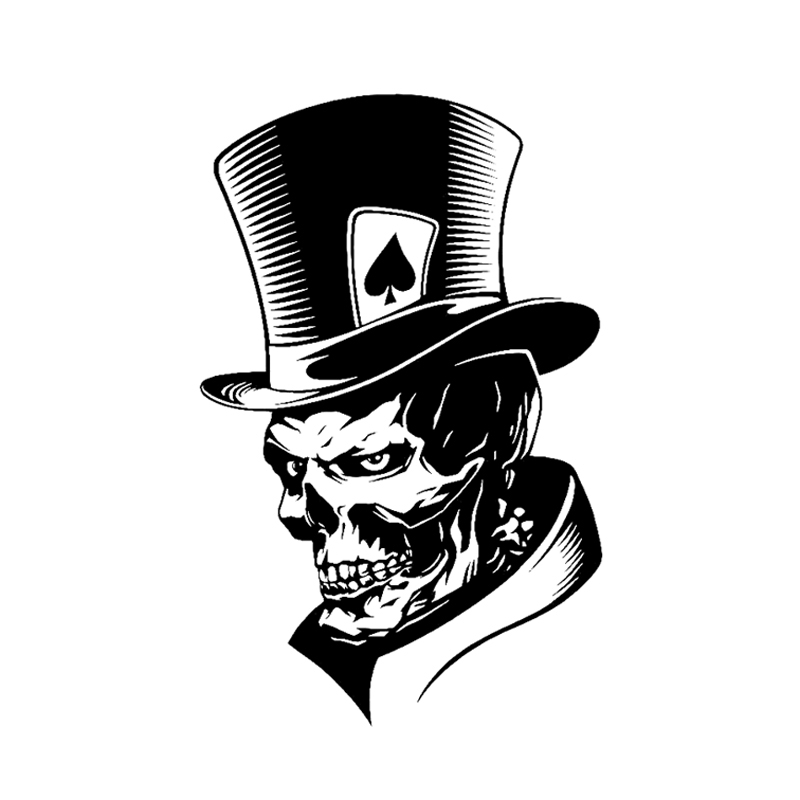 

Car Styling Sticker Skeleton Skull Funny Cool Waterproof Stickers Auto Automobile Vinyl Decals Motorcycle Covers Cars Accessories, As pic