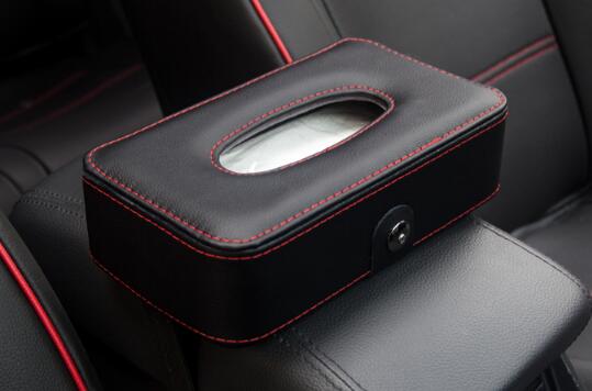 

Car Tissue Box Armrest PU Leather Car Tissue Box Napkin Holder Holder Seat Auto Accessories