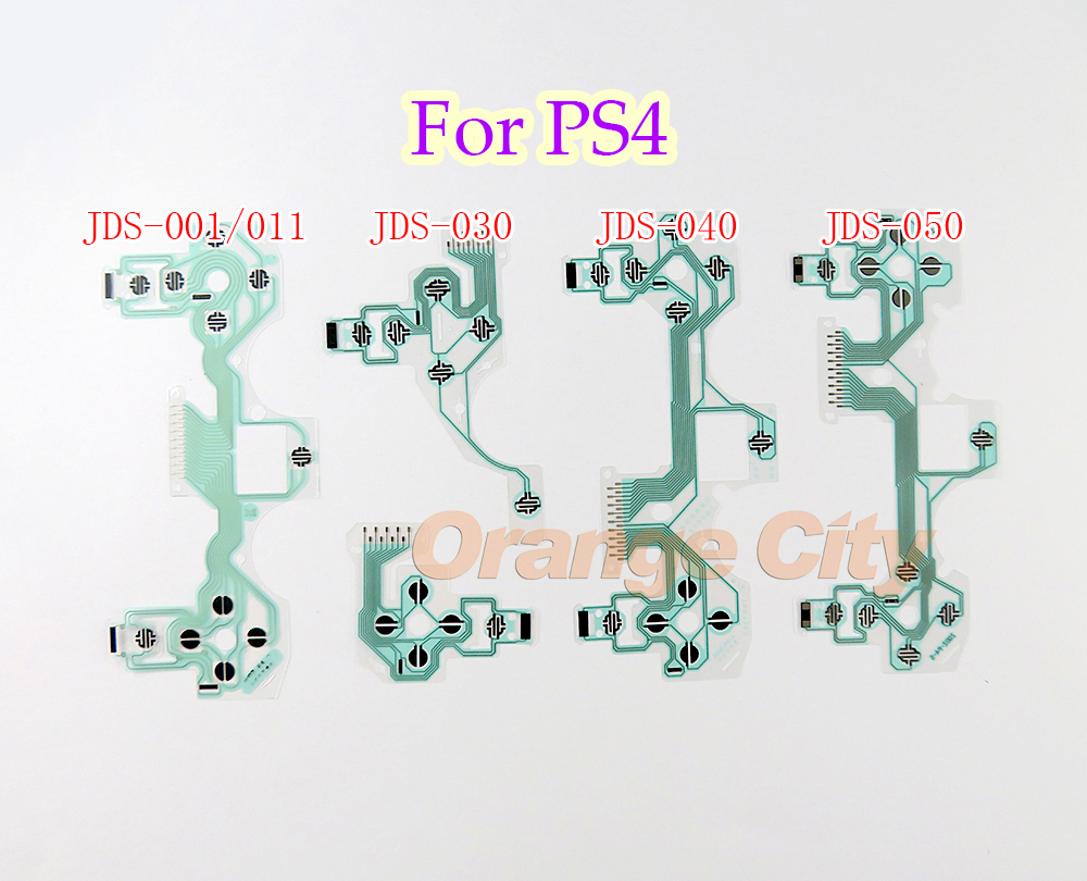 

Green Buttons Ribbon Circuit Board for PS4 Dualshock 4 Pro Slim Controller Conductive Film Keypad flex Cable PCB