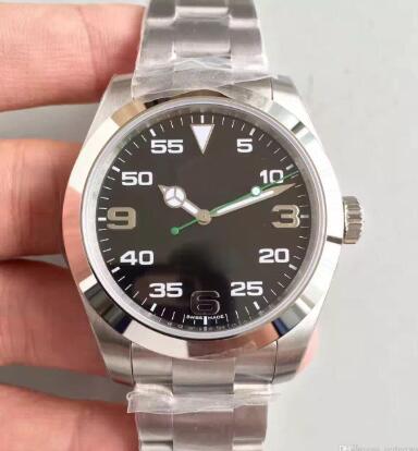 

2019 Best selling classic men watch 40MM black large dial sapphire glass automatic movement steel strap mens wristwatch high quality men