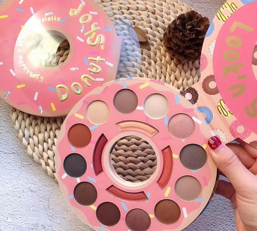 

In stock Jenner 16color Eyeshadow DONUF SHOP palette with Take me on Vacation Pressed Powder Eye shadow palette free shipping, Multi