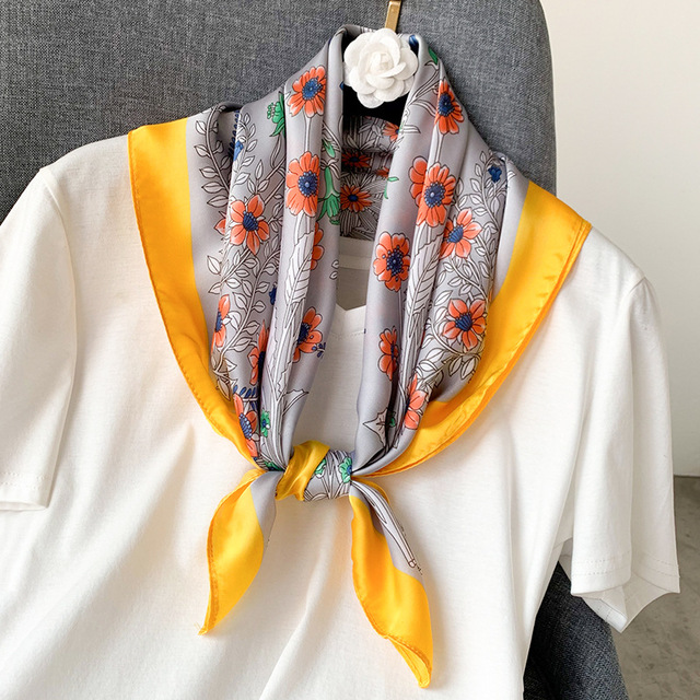 

2020 new silk scarf square women fashion work neckerchife spring summer decorative scarves 70*70cm small scarfs gift for lady