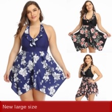 

Bikini2020 Women Plus Size Bikini Set Drawstring Skirt Style Split Swimsuit Swimsuit Bathing Suit Cover Ups Beachwear XL To 5XL